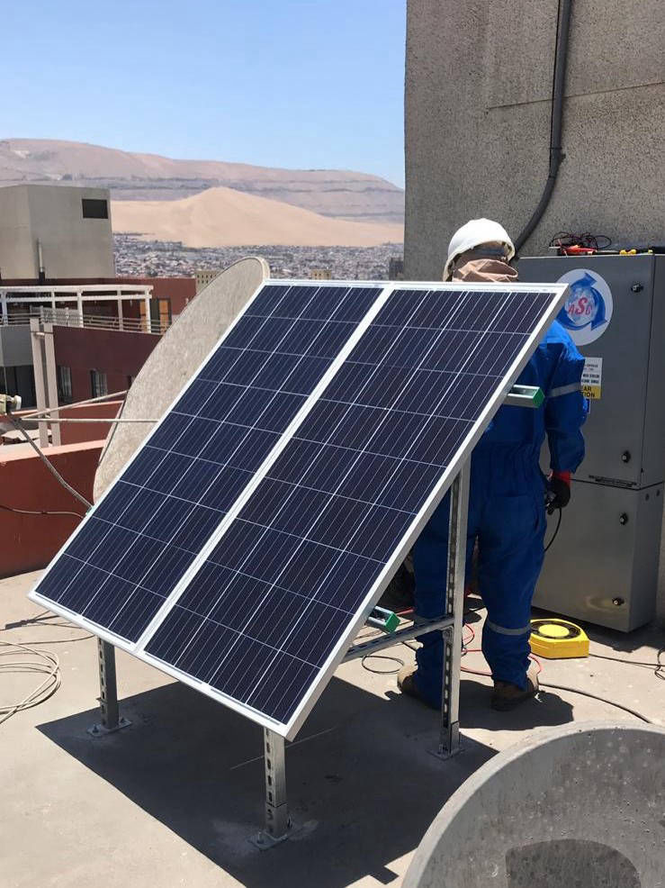 Estructura Fotovoltaica a Piso: Iquique