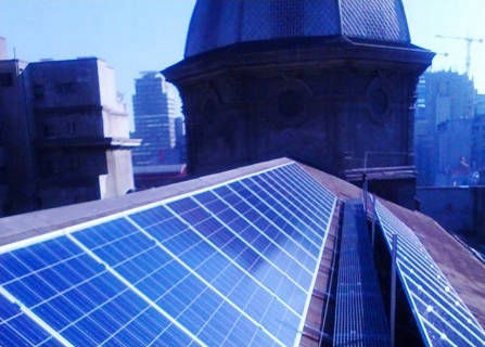 Estructura Fotovoltaica a Techo: Catedral Santiago