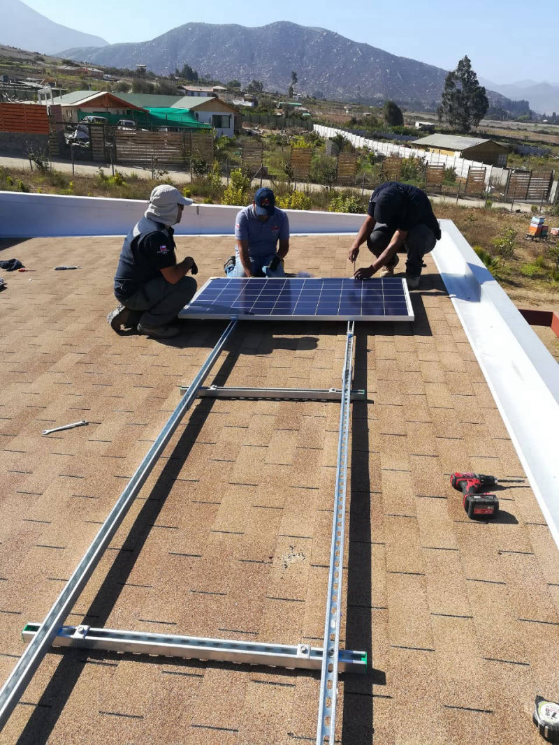 Estructura Fotovoltaica a Techo: La Serena