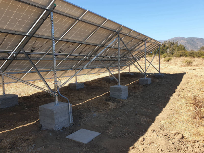 Estructura Fotovoltaica a Piso: La Ligua