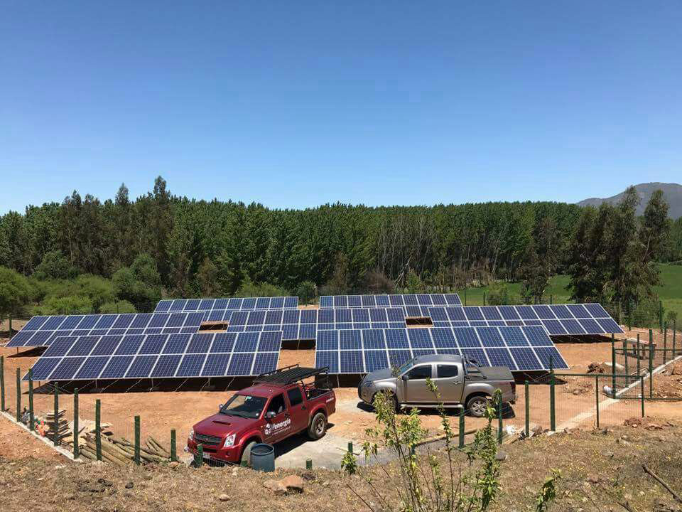 Estructura Fotovoltaica a Piso: Coltauco