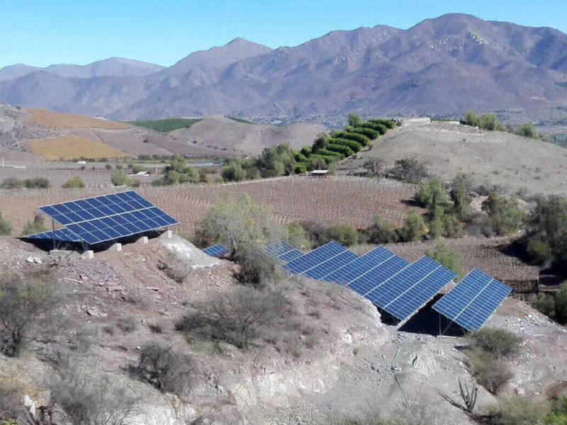 Estructura Fotovoltaica a Piso: Monte Patria